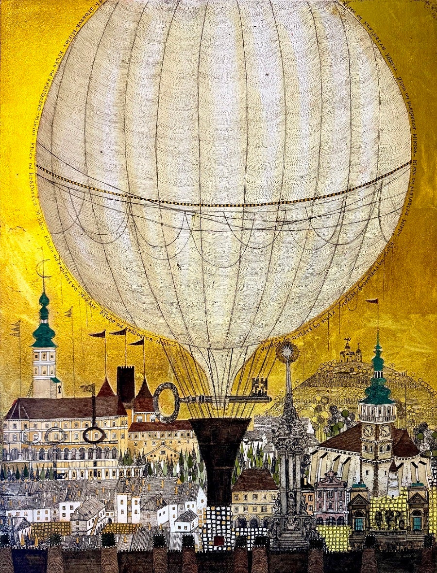 金箔と銅版画が織りなす幻想世界。坪内好子の個展が阪神梅田で開催