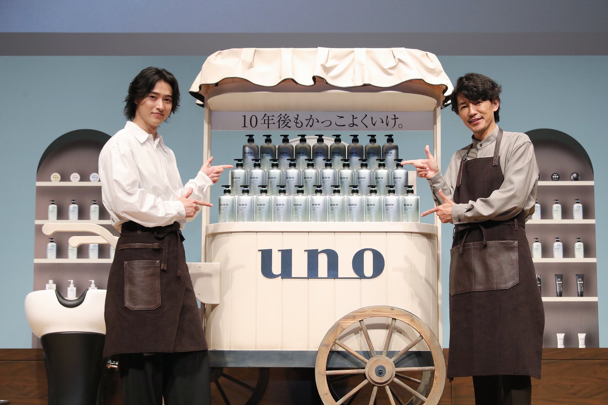 山﨑賢人×藤木直人のCM共演！uno4Dシャンプーで「10年後もキマる