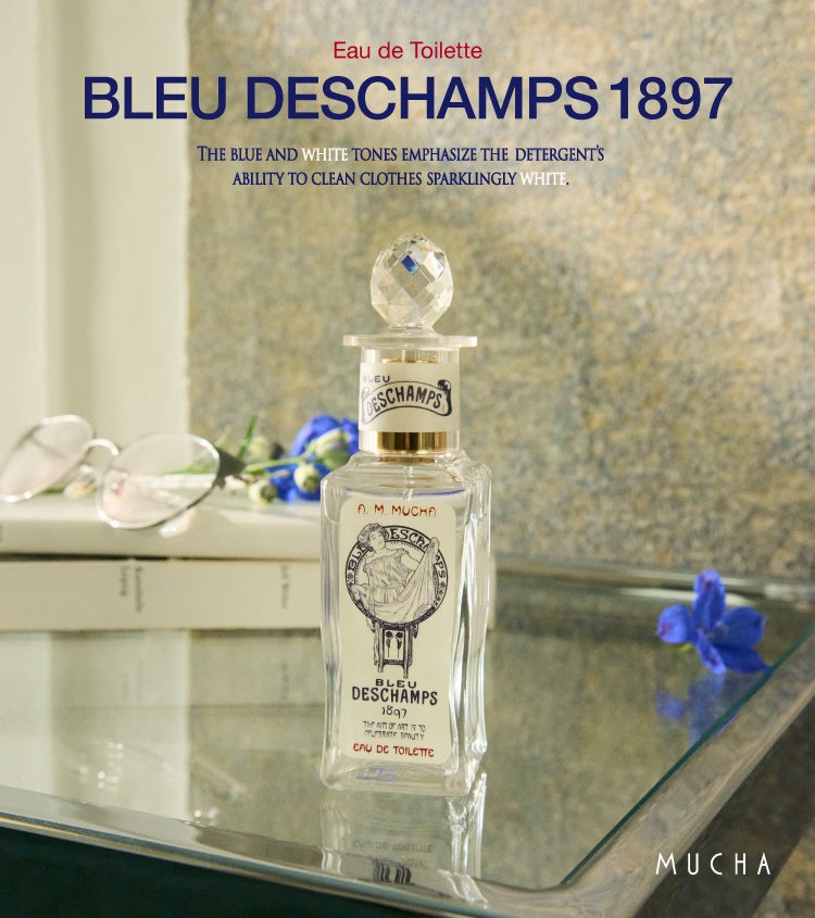 ミュシャが描く新しい香り「ブル・デシャンプ」が登場