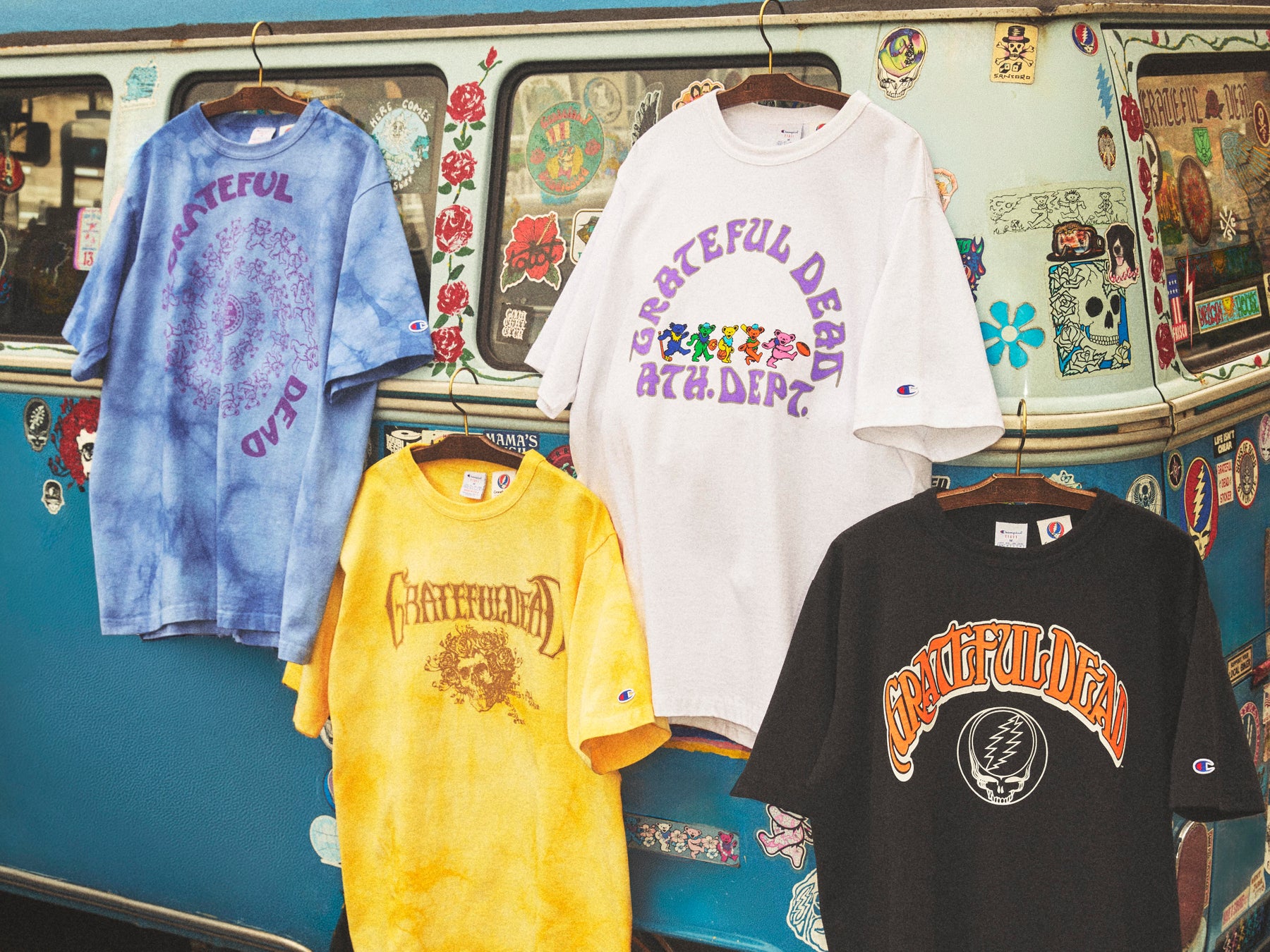 チャンピオンがGrateful Dead公式ライセンスTシャツを発売、T1011採用 