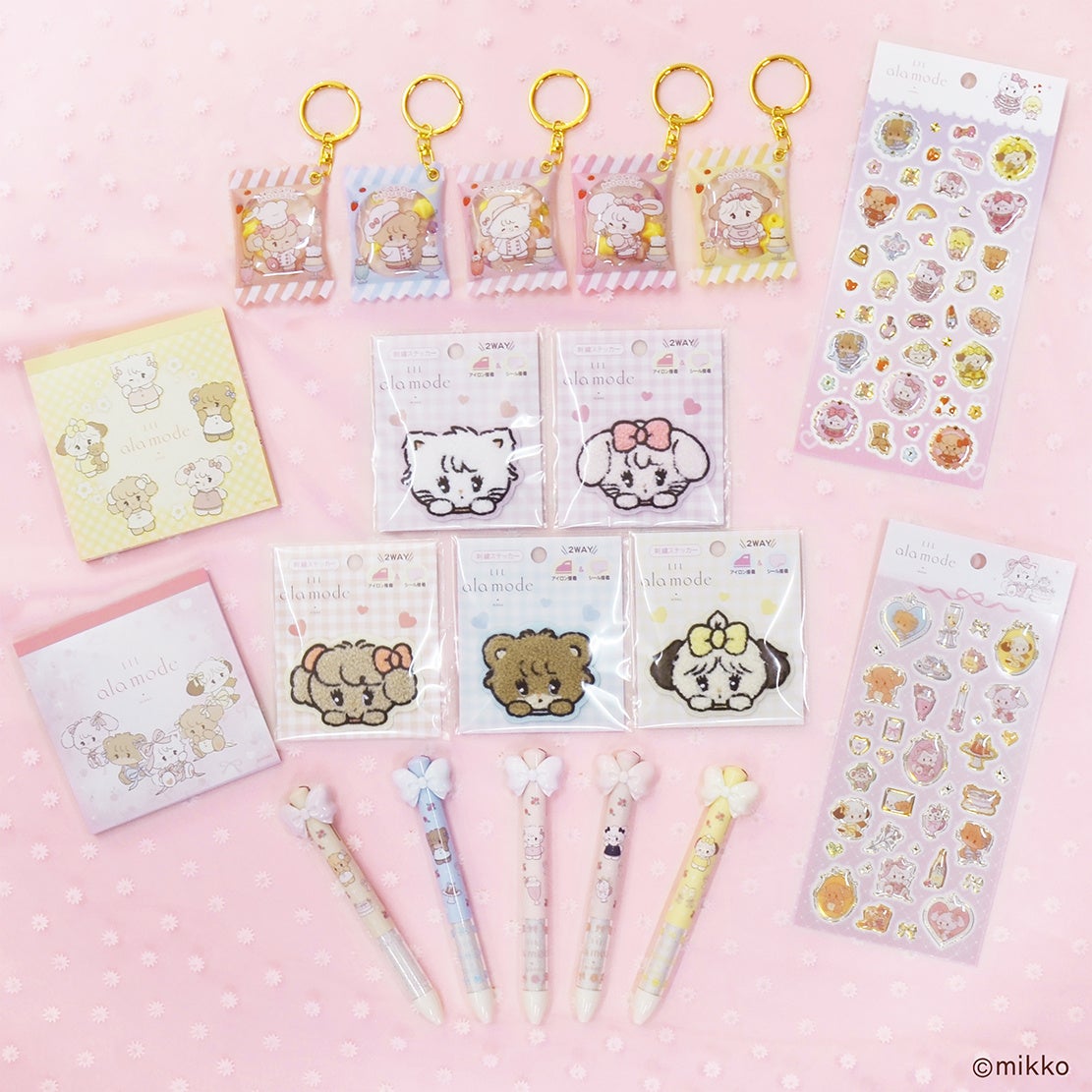 mikkoのイラストが魅力「Lil ala mode」グッズ発売、文具から雑貨まで5
