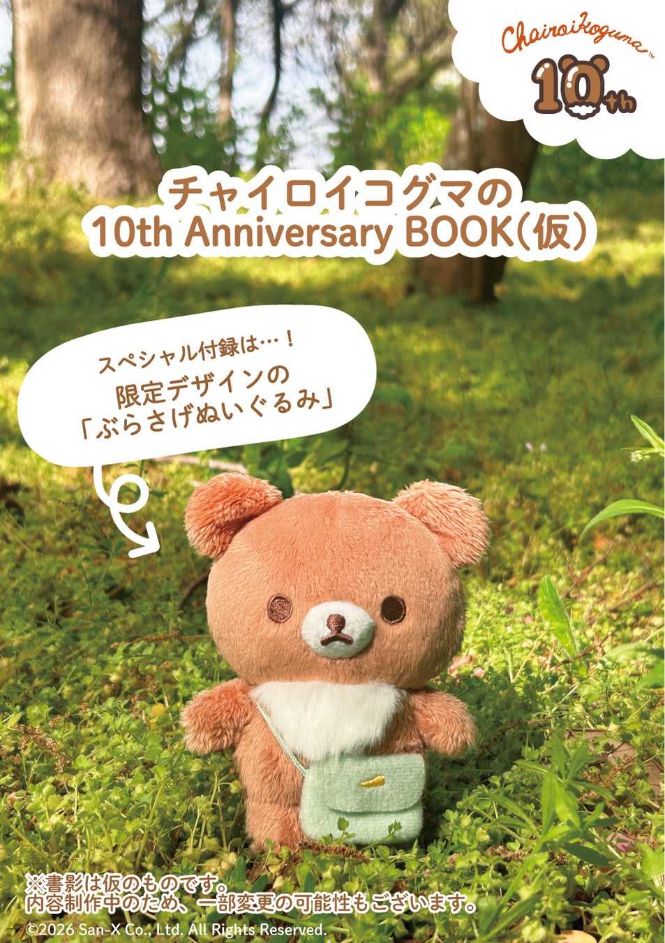 チャイロイコグマ10周年記念！付録ぬいぐるみ付きアニバーサリーブック