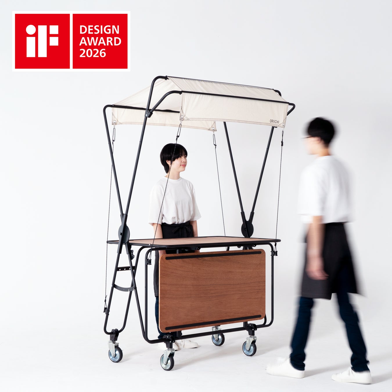 折りたたみポップアップショップ什器「ORIICHI」がiF Design Award